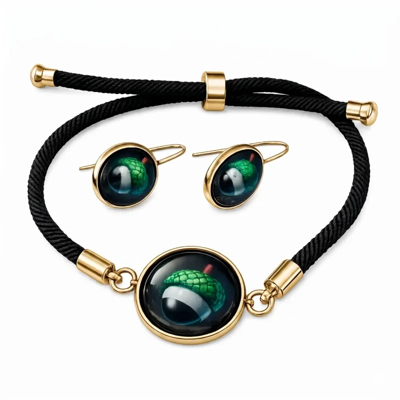 conjunto-pulsera-pendientes-dorado