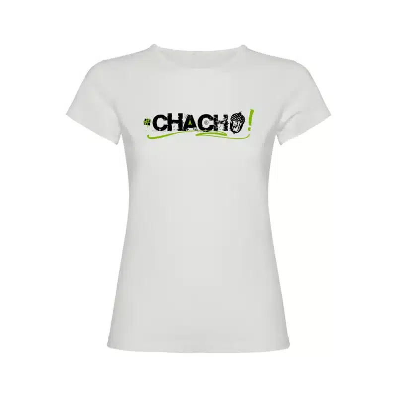 Camiseta Chacho Blanca Mujer Ed. Bali - Chollos - Extremadura - Jacha Jigo Jiguera