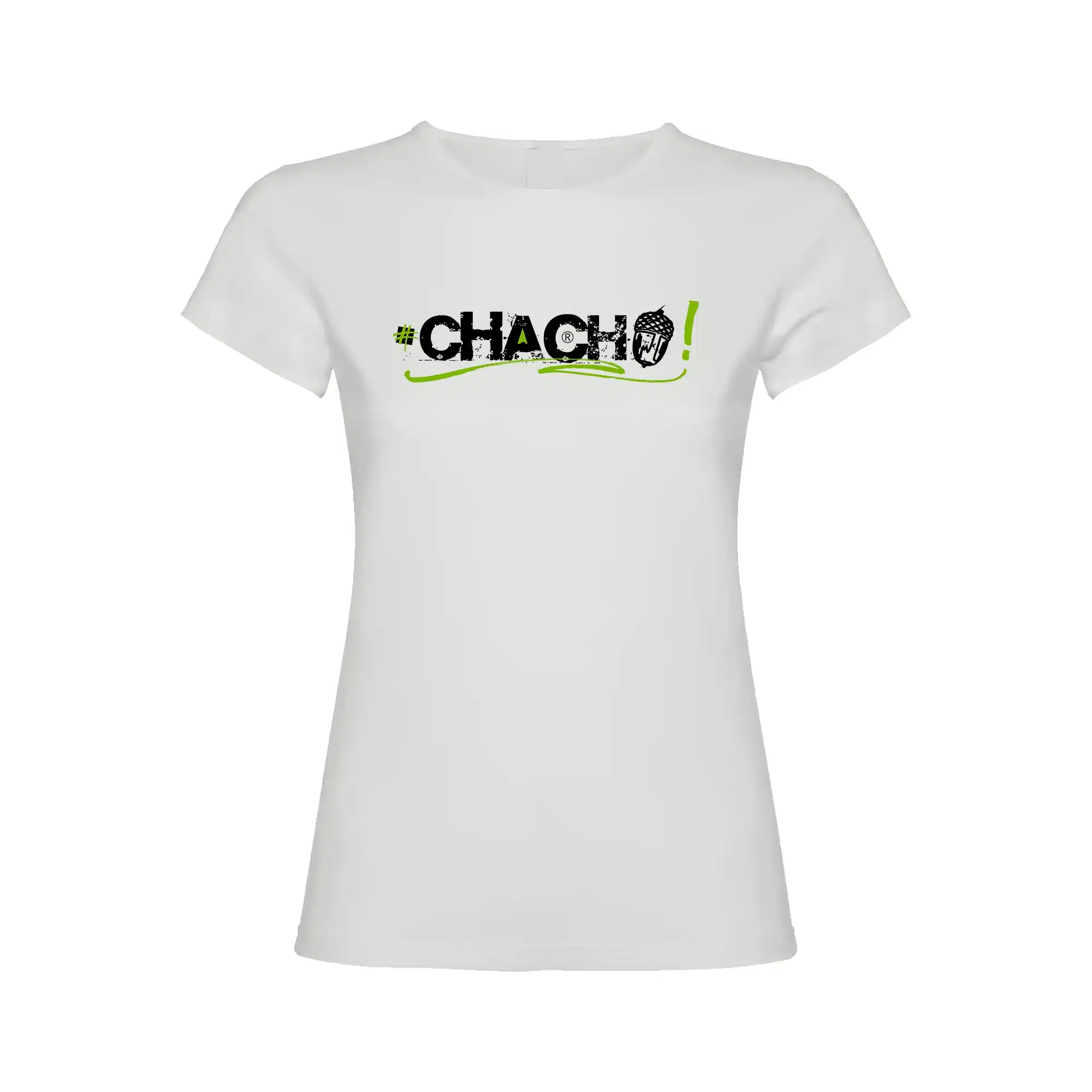 Camiseta Chacho Blanca Mujer Ed. Bali - Chollos - Extremadura - Jacha Jigo Jiguera