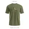 camiseta-extremadura-cigueña-klimt-verde-militar