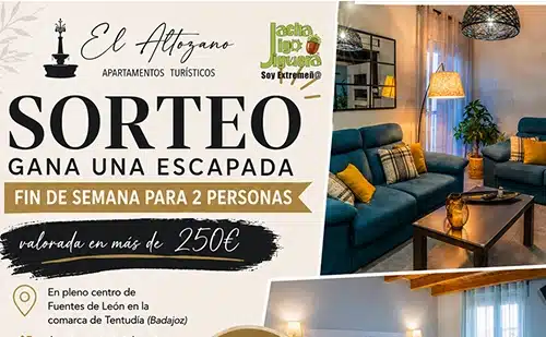 Sorteo Estancia Rural 2p en Apartamentos Turísticos Altozano