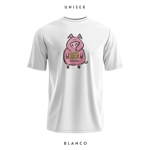 camiseta-extremadura-cerdito-blanco