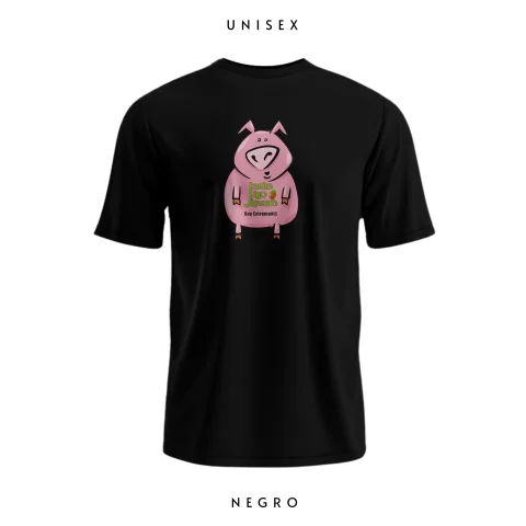 productos extremeños camiseta-extremadura-cerdito-negro