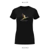 camiseta cigüeña klimt negra