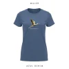 camiseta cigüeña klimt azul denim