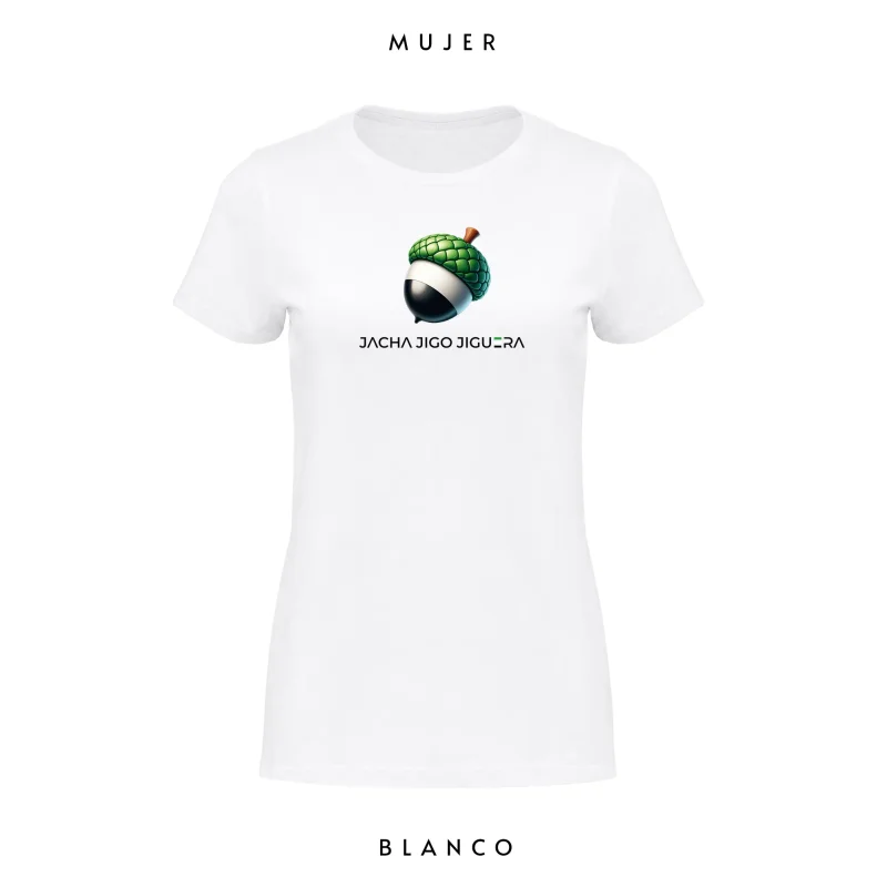 productos extremeños Camiseta Mujer Bellota Extremadura - Camisetas de mujer - Extremadura - Jacha Jigo Jiguera