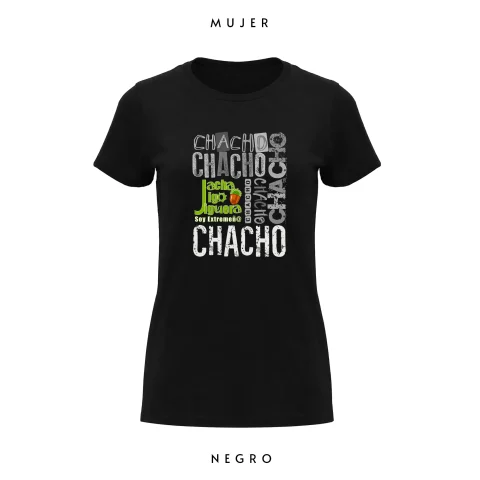 Camiseta Mujer Chacho Guay Negra - Camisetas de mujer - Extremadura - Jacha Jigo Jiguera