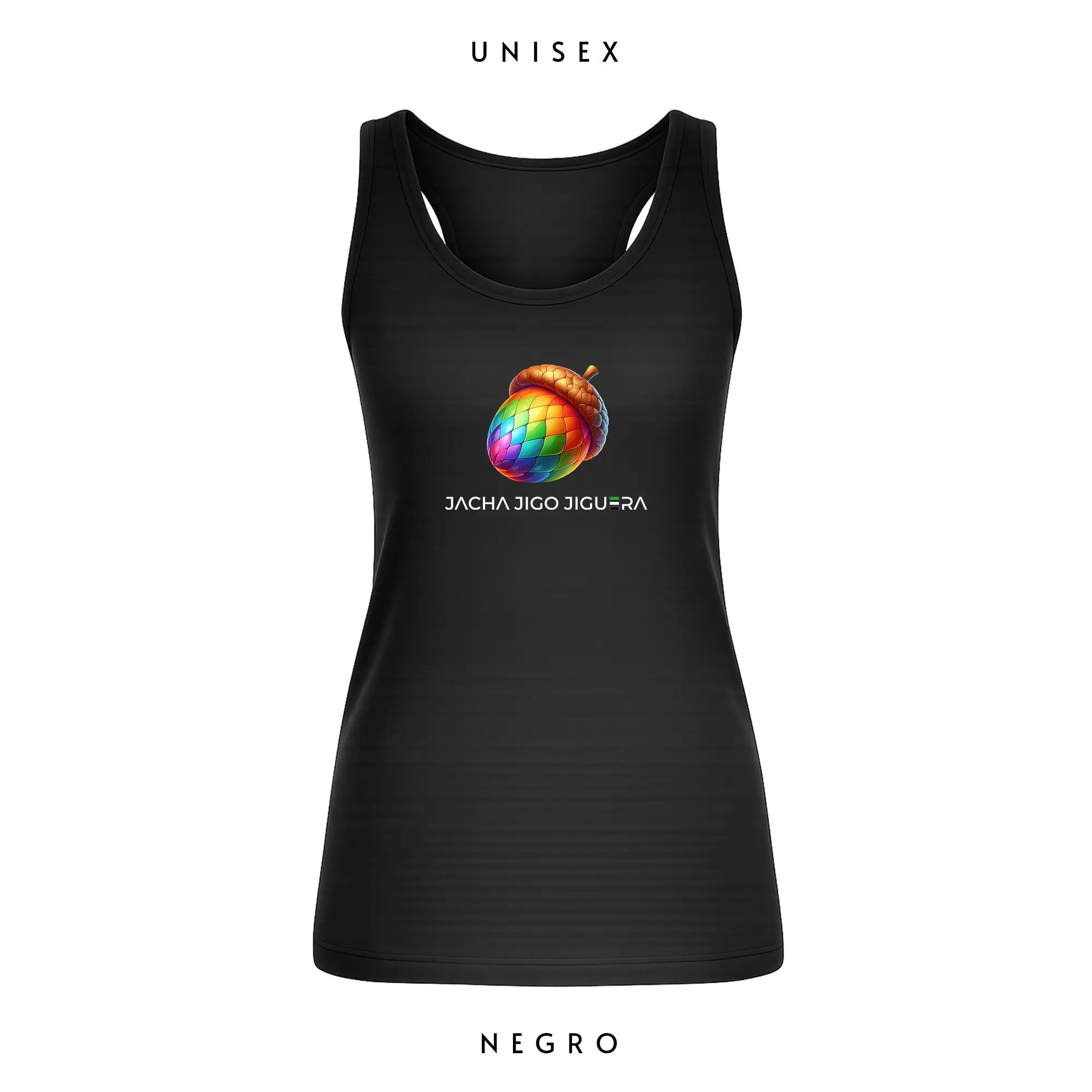 Camiseta Bellota Multicolor Negra - Chollos - Extremadura - Jacha Jigo Jiguera