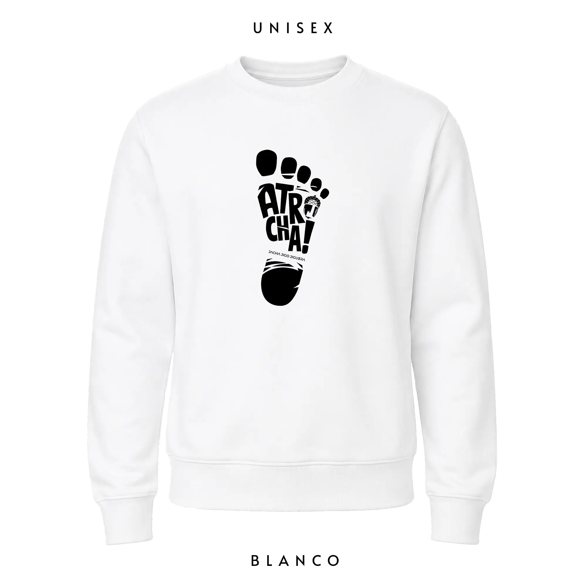 sudadera extremadura sin capucha atrocha jumo blanca