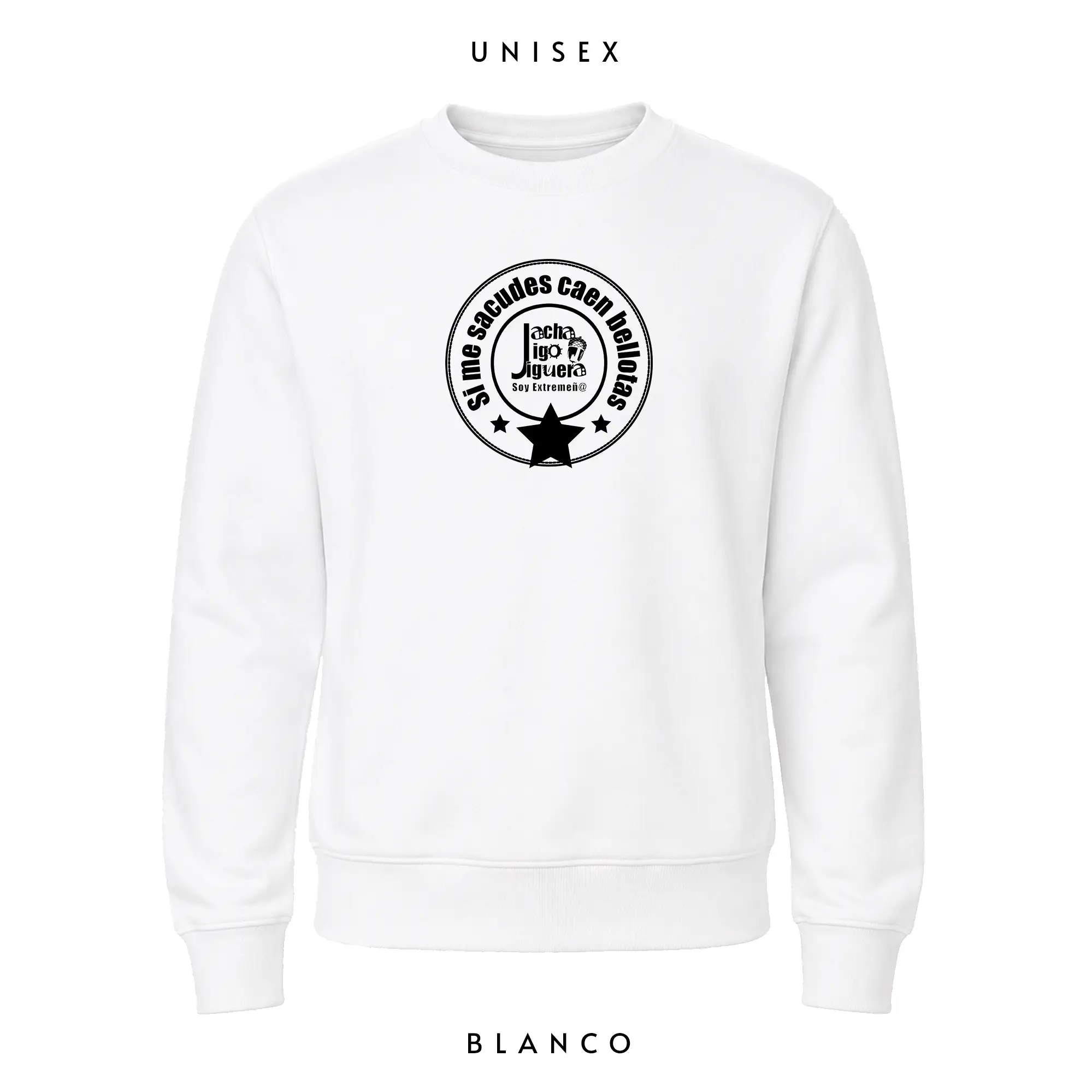 Sudadera Si me sacudes Jumo SC - Sudaderas sin capucha - Extremadura - Jacha Jigo Jiguera Sudadera Si me sacudes Jumo SC - Sudaderas sin capucha - Extremadura - Jacha Jigo Jiguera