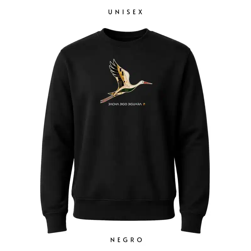 Sudadera Cigüeña Klimt SC - Sudaderas sin capucha - Extremadura - Jacha Jigo Jiguera