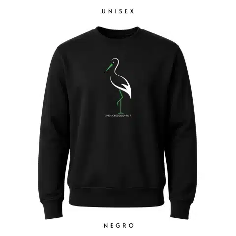 Sudadera Cigüeña SC - Sudaderas sin capucha - Extremadura - Jacha Jigo Jiguera