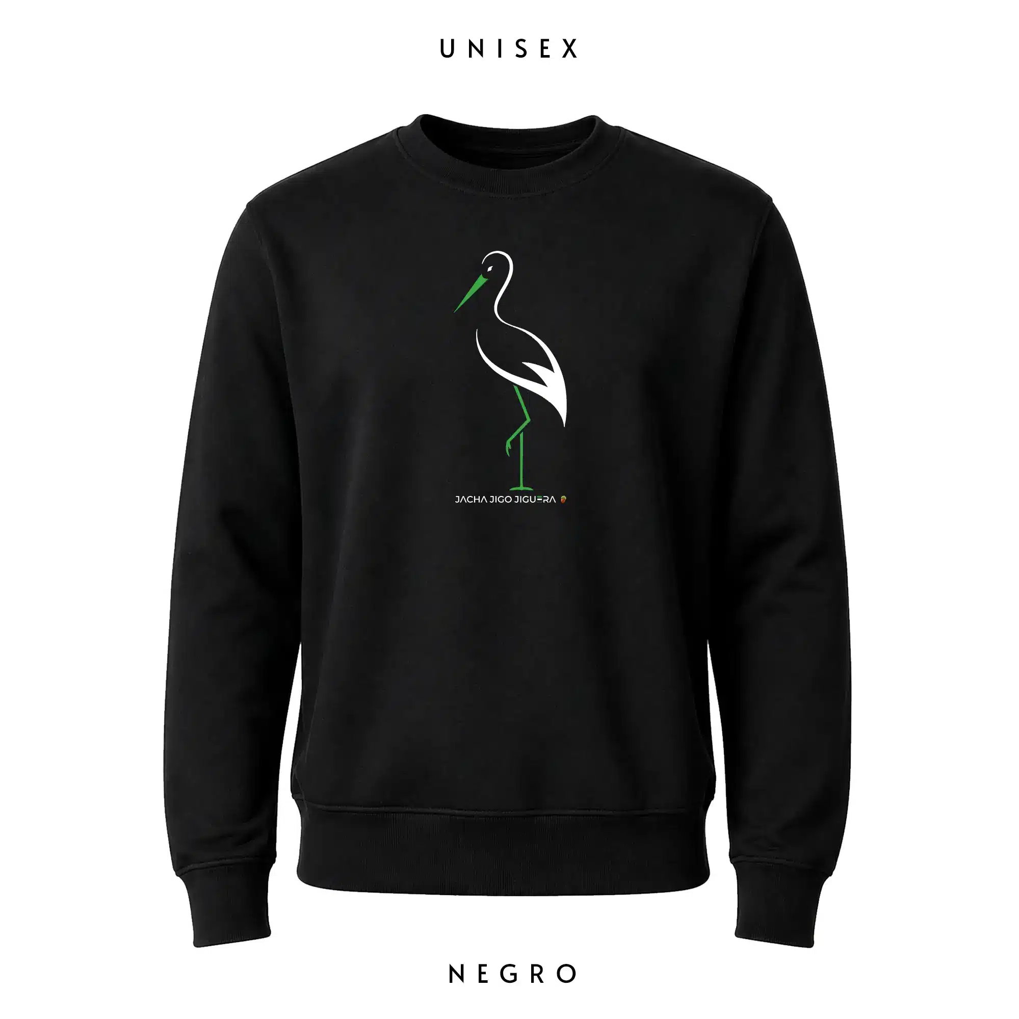Sudadera Cigüeña SC - Sudaderas sin capucha - Extremadura - Jacha Jigo Jiguera Sudadera Cigüeña SC - Sudaderas sin capucha - Extremadura - Jacha Jigo Jiguera