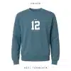 sudadera extremadura sin capucha numero 12 azul tormenta