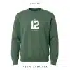 sudadera extremadura sin capucha numero 12 verde aventura